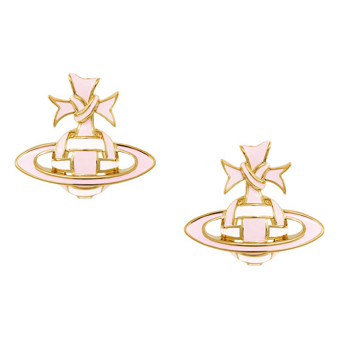 Vivienne Westwood Ribbon Bas Relief Earrings